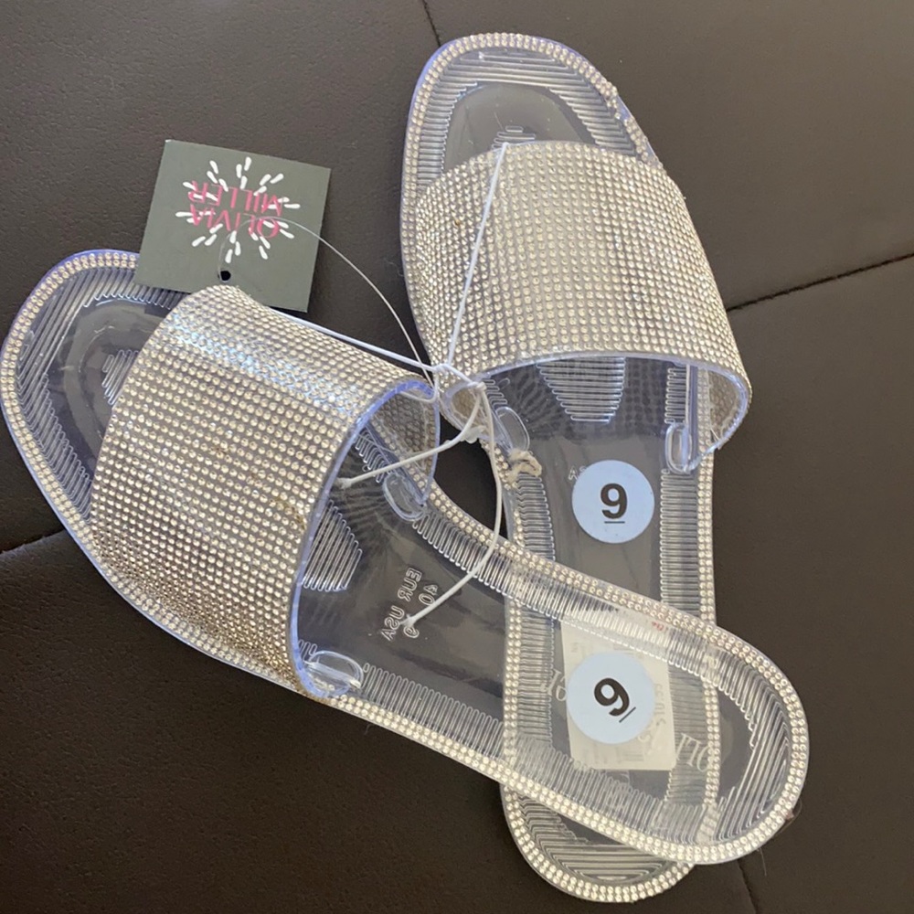 Bling slide sandals